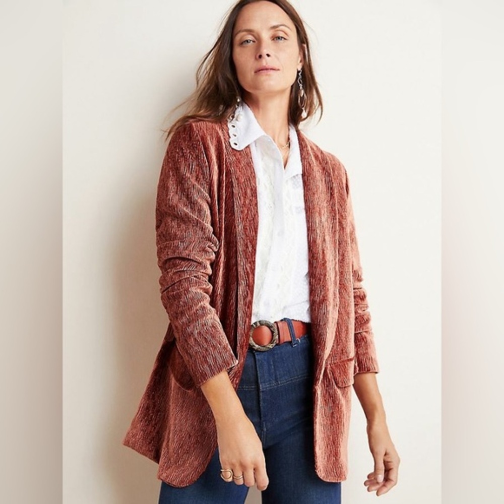 Chloe Oliver Napoli Textured Velvet Blazer, Small